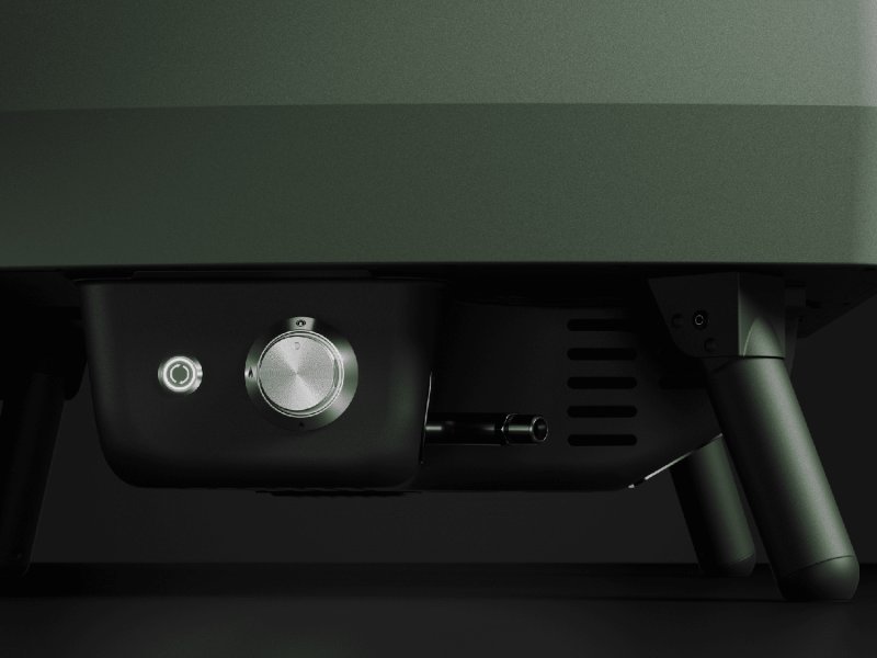 Witt Pizzaofen Piccolo Rotante 16" - matt grün