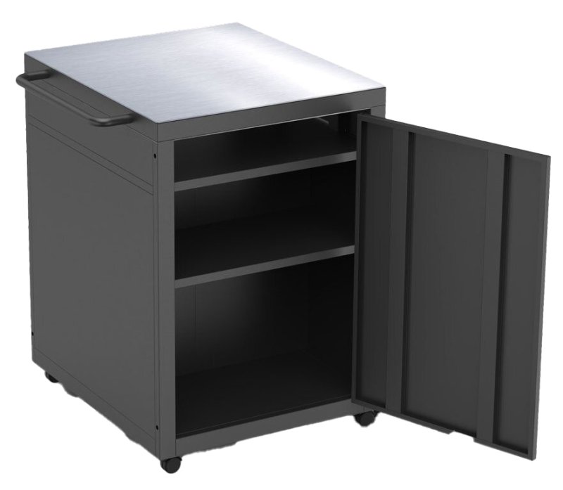 Witt Pizzaofen Gas Etna Rotante Control matt schwarz - Outdoorküchen Starterpaket inkl. Pizzatisch, Pizzaschieber & Pizzaschneider BLACK EDITION