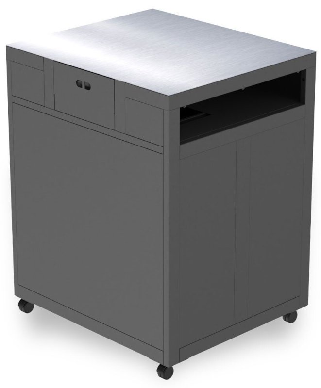 Witt Pizzaofen Gas Etna Rotante Control matt schwarz - Outdoorküchen Starterpaket inkl. Pizzatisch, Pizzaschieber & Pizzaschneider BLACK EDITION