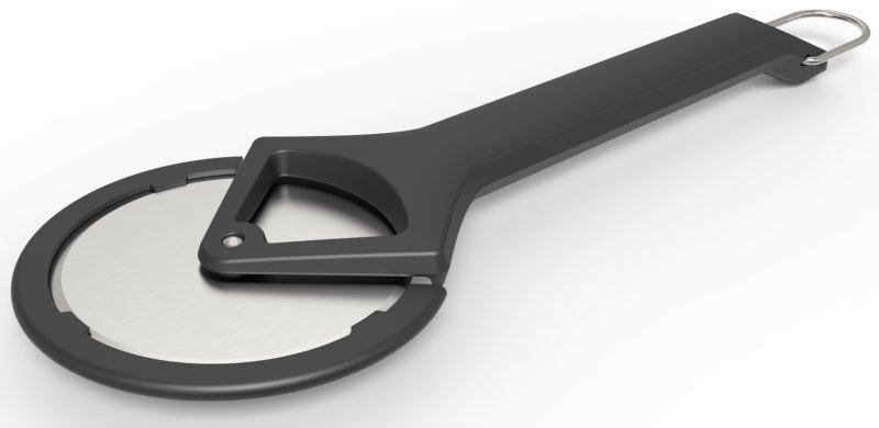 Witt Pizzaofen Gas Etna Piccolo Rotante matt schwarz - inkl. Pizzaschieber, Pizzaschneider & Infrarot Thermometer