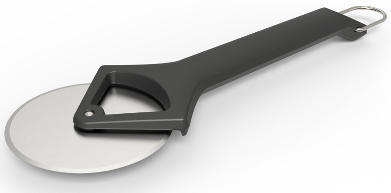 Witt Pizzaofen Gas Etna Piccolo Rotante matt schwarz - inkl. Pizzaschieber, Pizzaschneider & Infrarot Thermometer