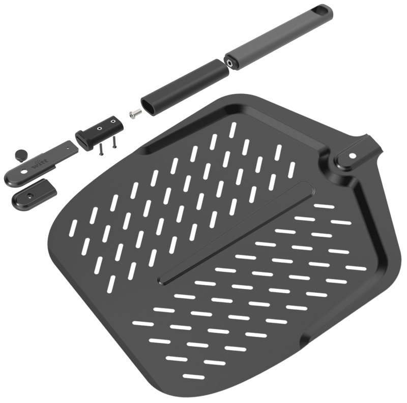 Witt Pizzaschieber Aluminium mit abnehmbarem Softgriff / 36 cm - BLACK EDITION