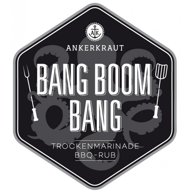 Ankerkraut Bang Boom Bang, BBQ-Rub, 210 g Streuer