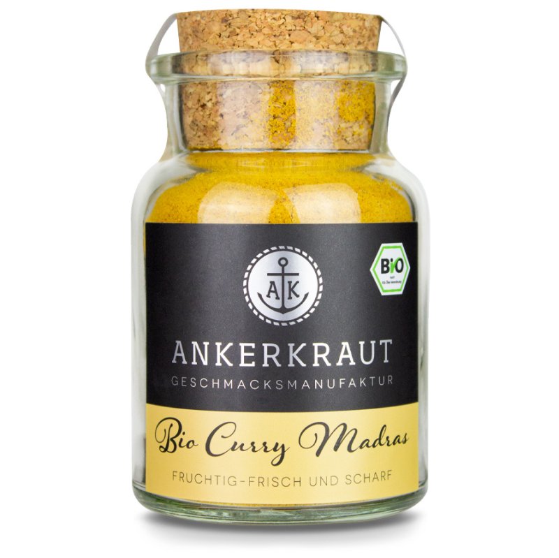 Ankerkraut BIO Curry Madras, 70 g Glas