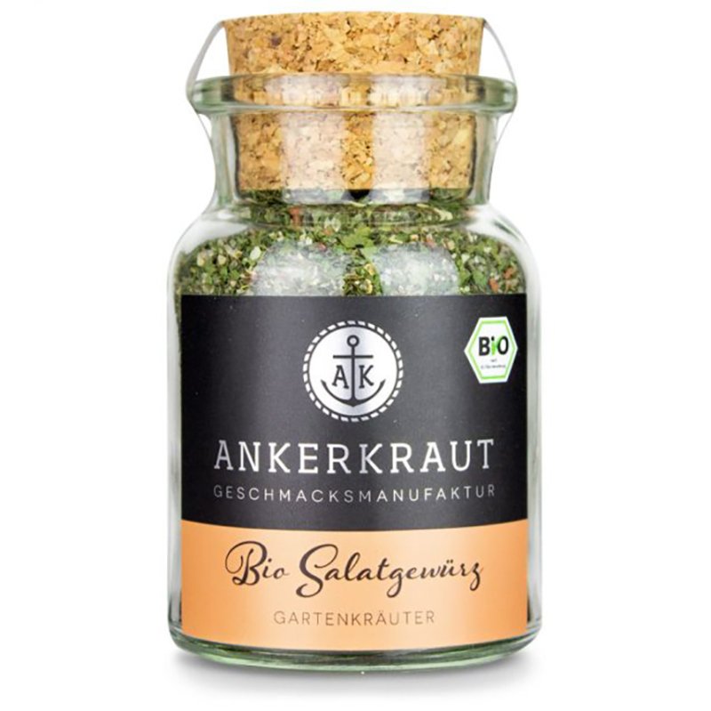 Ankerkraut BIO Salatgewürz Gartenkräuter, 80 g Glas