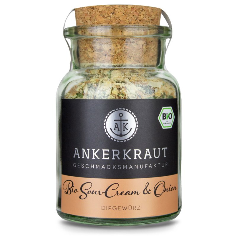 Ankerkraut BIO Sour Cream & Onion, 70 g Glas