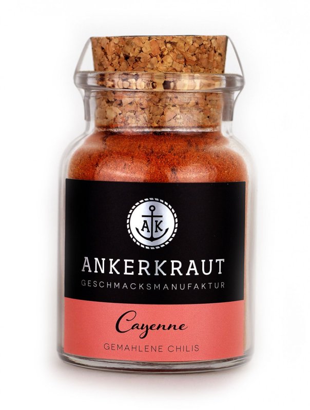 Ankerkraut Cayennepfeffer, gemahlen, 60 g Glas