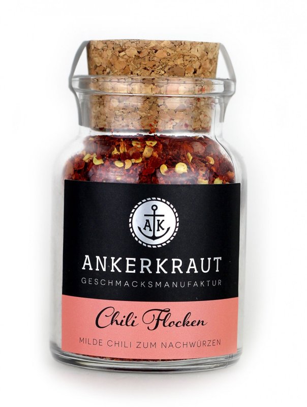 Ankerkraut Chili Flocken, 65 g Glas