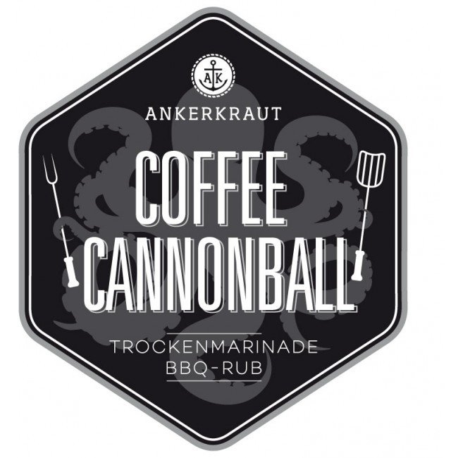 Ankerkraut Coffee Cannonball, BBQ-Rub, 200 g Streuer