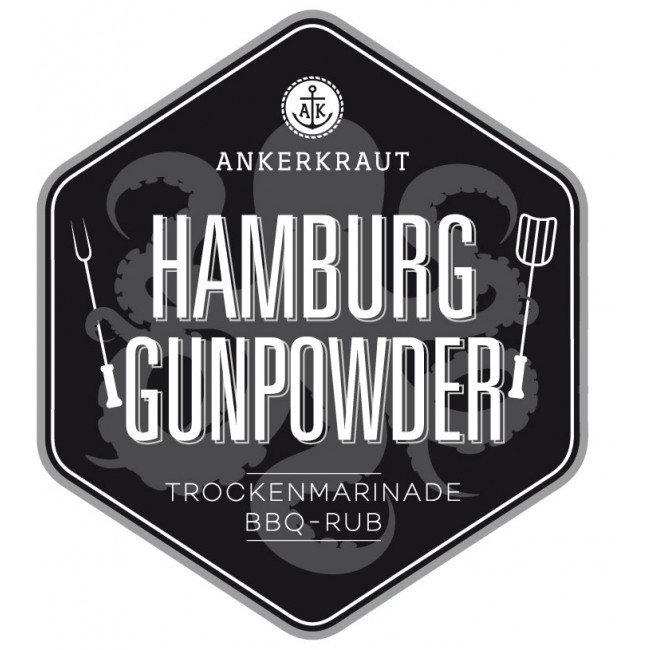 Ankerkraut Hamburg Gunpowder, BBQ-Rub, 200 g Streuer