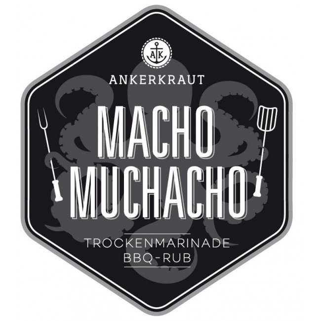 Ankerkraut Macho Muchacho, BBQ-Rub, 200 g Streuer