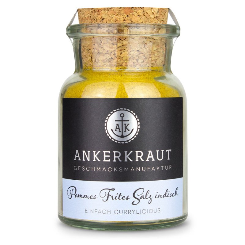 Ankerkraut Pommes Frites Salz Indisch, 125 g Glas