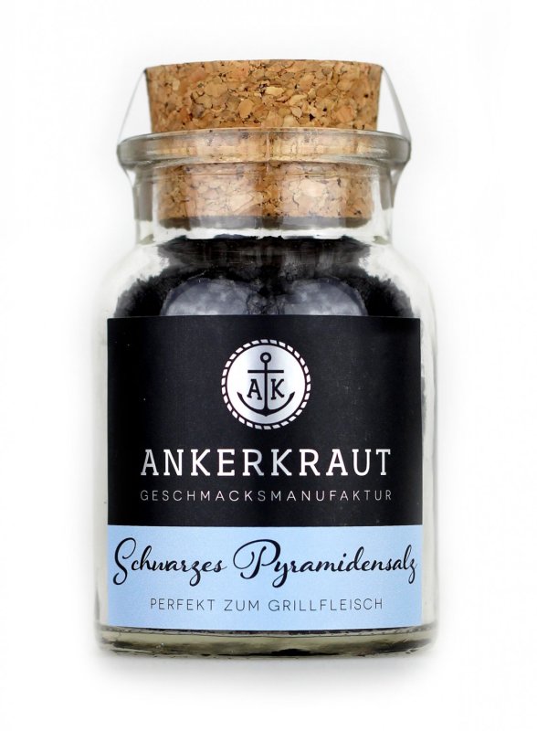 Ankerkraut Schwarzes Pyramidensalz, 75 g Glas