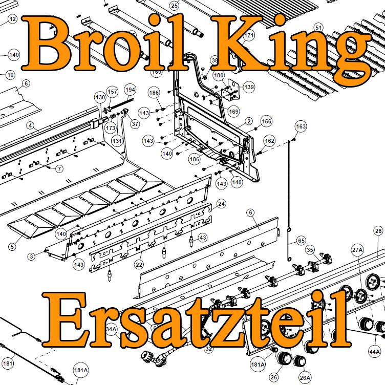 Broil King Ersatzteil: Bedienknopf groß mit transparentem Ring für Geräte mit beleuchteten Reglern - 1 Stück