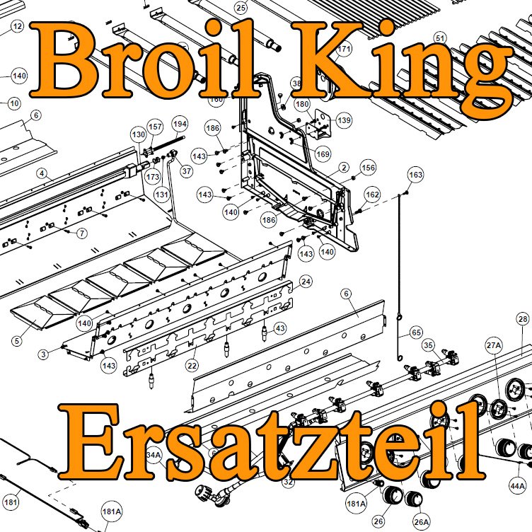 Broil King Ersatzteil: Ablagerost / Warmhalterost emailliert - Regal 400