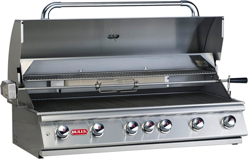 BULL Diablo Gasgrill - Einbaugrill mit Backburner und Rotisserie