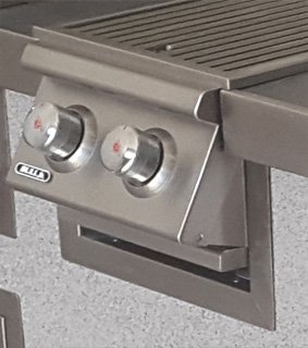 BULL Einbau Blende Seitenbrenner Double / Edelstahl