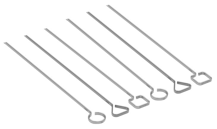 CADAC Edelstahl Grillspieße 6 Stk. - Signature BBQ Skewer Set - Länge: 30 cm