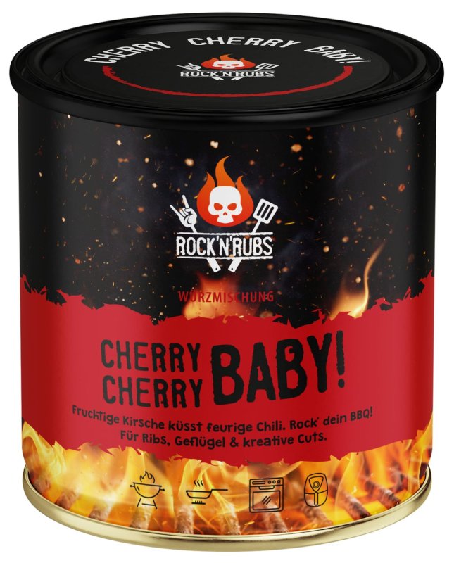 Rock'n Rubs - Cherry Cherry Baby BBQ Rub - 180 g Dose