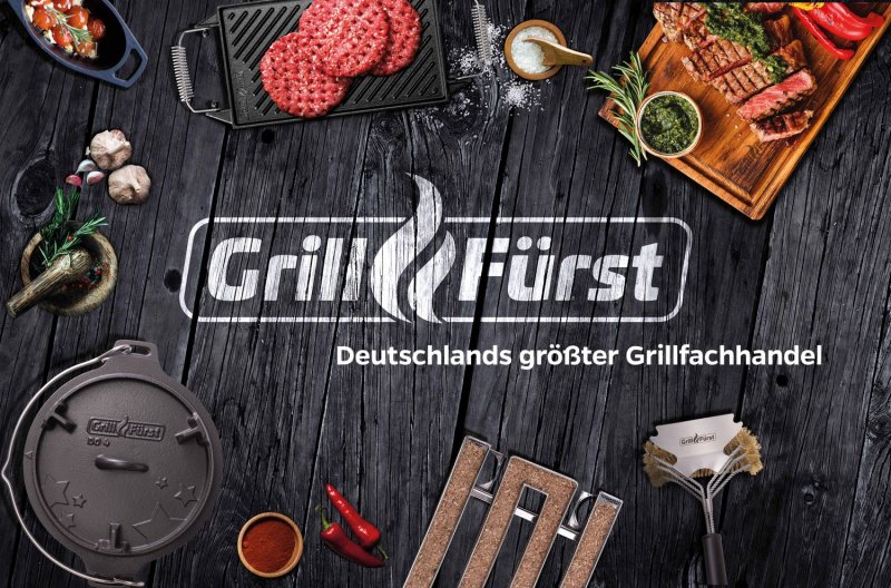 Grillfürst Edelstahl Plancha / Teppanyaki Pfanne - 32 x 28 cm - Retoure