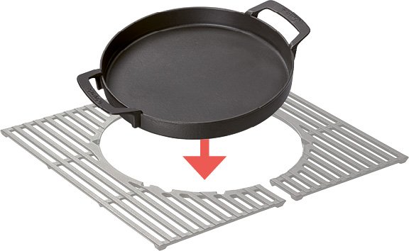 Enders Switch Grid Einsatz: Gusseisen Pfanne