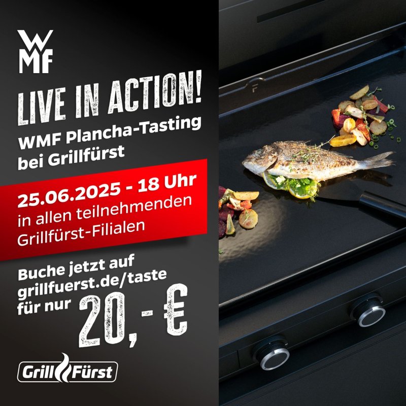 WMF Plancha live in Action - Das Plancha Tasting! Mittwoch, 25.06.2025 - 18:00 Uhr - München