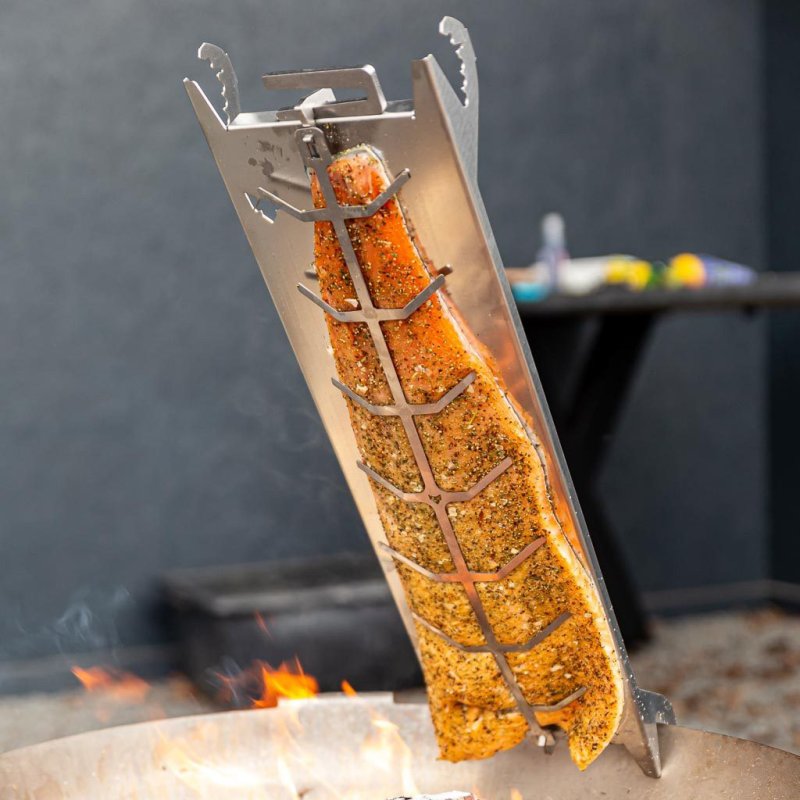 Fennek Flammlachshalterung aus Edelstahl mit Zubehör