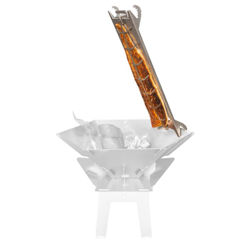 Fennek Flammlachshalterung aus Edelstahl mit Zubehör