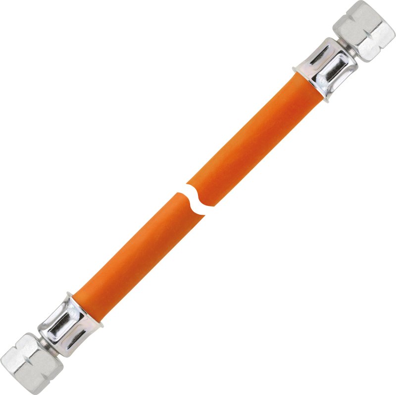 GOK Gasschlauch 80 cm / Mitteldruck /  Gummi / beidseitig 1/4 Zoll Linksgewinde