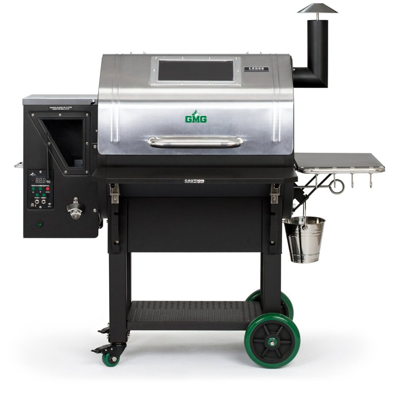 GMG Pelletgrill Ledge Prime Edelstahl WiFi, mit klappbarer Frontablage