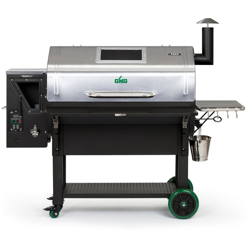 GMG Pelletgrill Peak Prime Edelstahl WiFi, mit klappbarer Frontablage