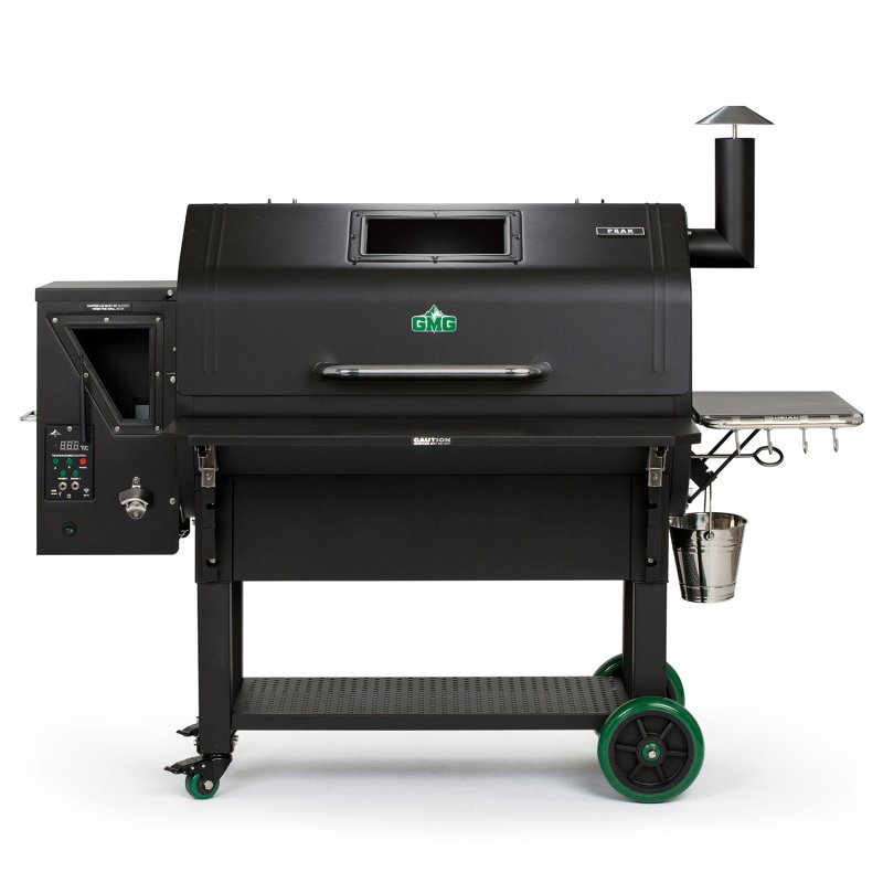 GMG Pelletgrill Peak Prime schwarz WiFi, mit klappbarer Frontablage