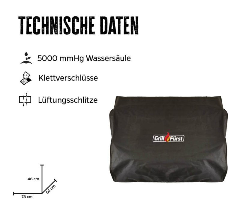 Grillfürst Abdeckhaube für Grillfürst G401 / G490 / G591 Einbaugrill