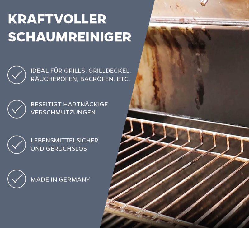 Grillfürst BBQ-Rauchharzentferner - 300 ml - Aktivschaumreiniger