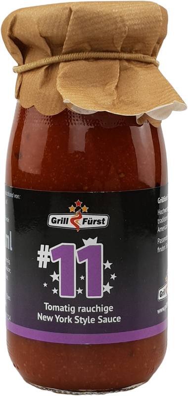 Grillfürst BBQ Sauce No. #11, die tomatig rauchige New York Style Sauce