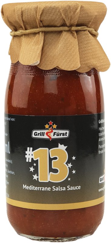 Grillfürst BBQ Sauce No. #13, die mediterrane Salsa Sauce