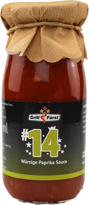 Grillfürst BBQ Sauce No. #14, die würzige Paprika Sauce