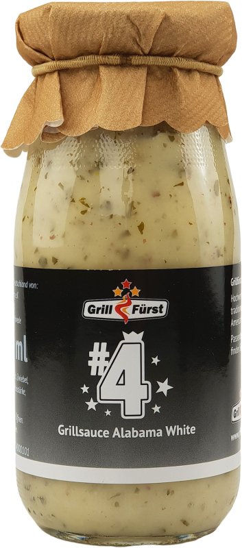 Grillfürst BBQ Sauce No. #4, die weiße Sauce im Alabama Stil