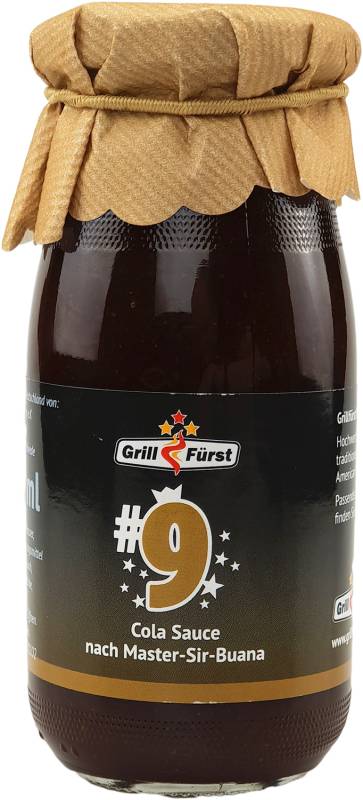 Grillfürst BBQ Sauce Cola No. #9, die Cola Sauce nach Master-Sir-Buana