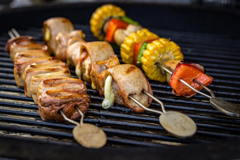 Grillfürst Edelstahl Grillspieße 35 cm - 4er Set