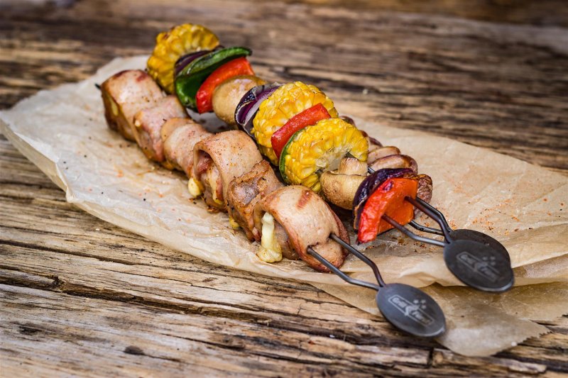 Grillfürst Edelstahl Grillspieße 35 cm - 4er Set