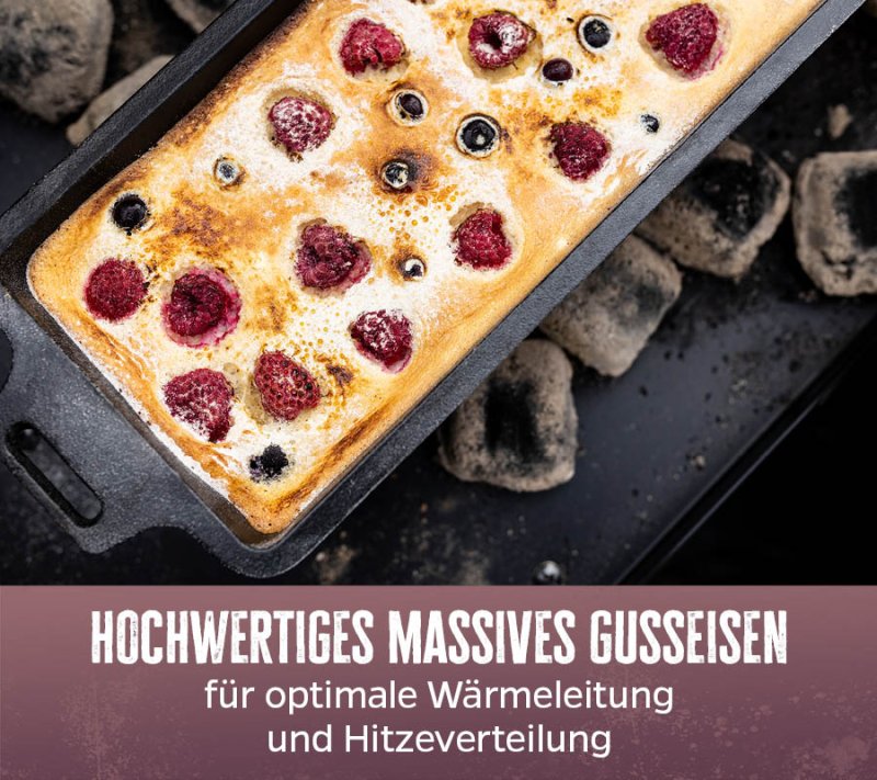 Grillfürst Dutch Oven Kastenform BK4 aus Gusseisen