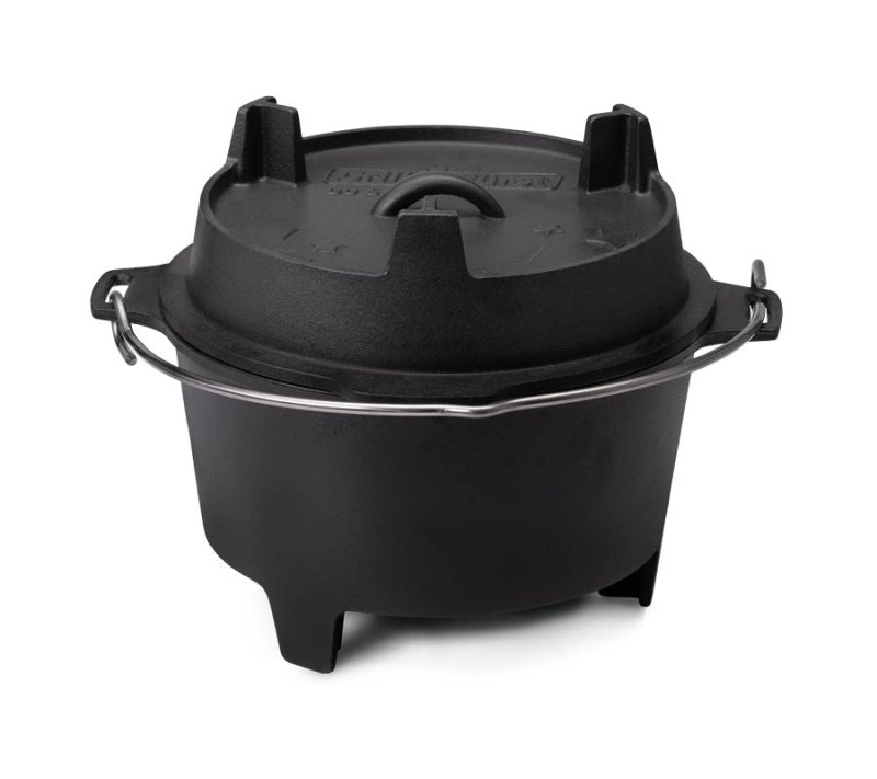 Grillfürst Dutch Oven BBQ Edition DO6 - X-DEAL inkl. Tragetasche, Gusseisen Pflege und Deckelheber