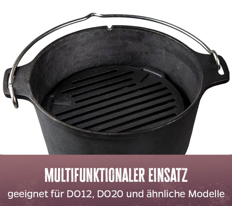 Grillfürst Dutch Oven Einsatz für DO12, DO20 - Feuerrost