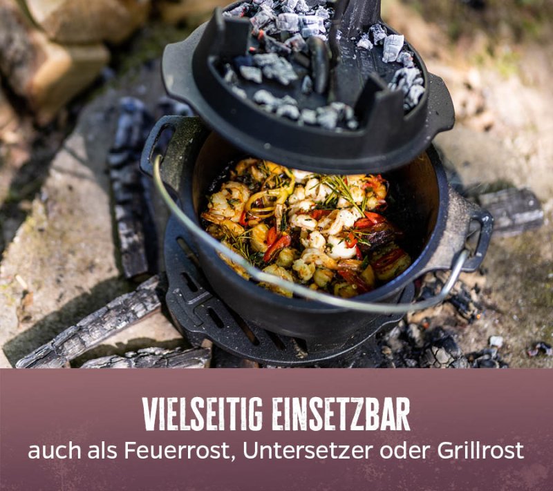 Grillfürst Dutch Oven Einsatz für DO12, DO20 - Feuerrost