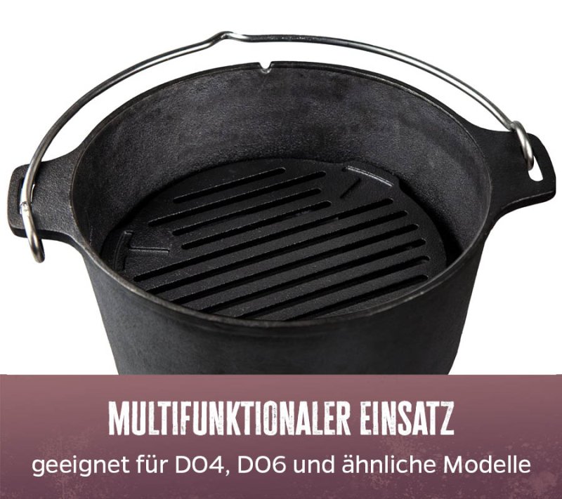 Grillfürst Dutch Oven Einsatz für DO4, DO6 - Feuerrost