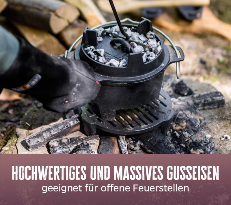 Grillfürst Dutch Oven Einsatz für DO4, DO6 - Feuerrost