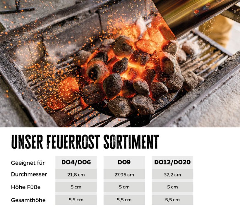 Grillfürst Dutch Oven Einsatz für DO9 - Feuerrost