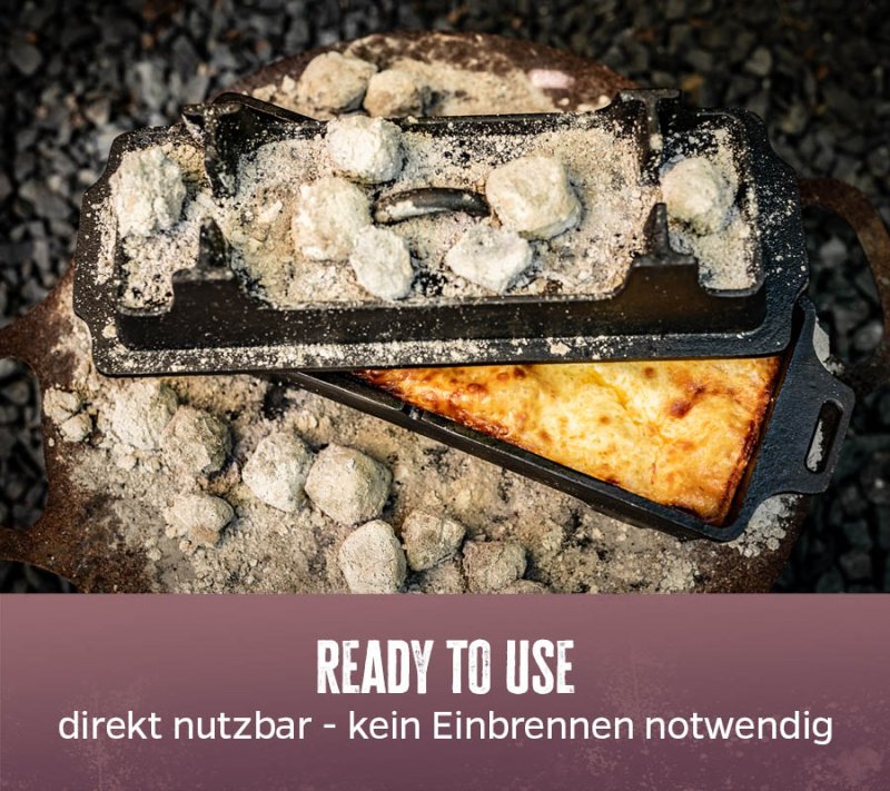 Grillfürst Dutch Oven Kastenform BK4 aus Gusseisen