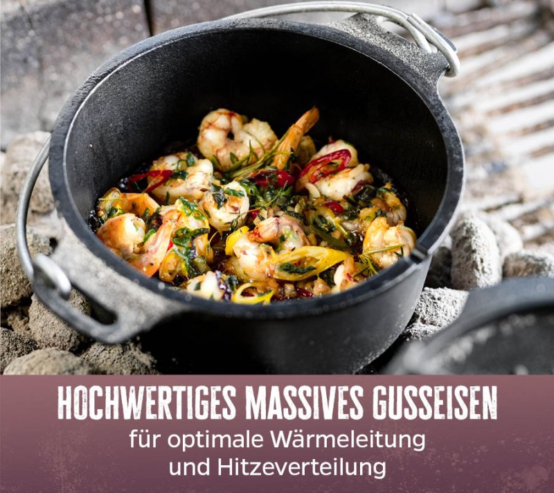 Grillfürst Dutch Oven ohne Füsse DO4